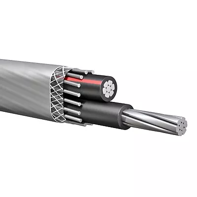 PER FOOT 4-4-4 Aluminum SEU Service Entrance Cable PVC Jacket Gray 600V • $1.40