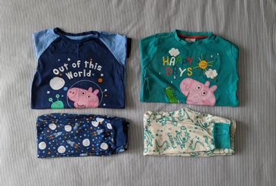 £6 • Buy 2 Pairs Of PEPPA PIG Long Sleeve Pyjamas (5-6 Years) 42