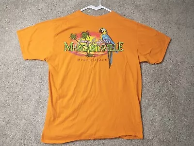 Margaritaville Shirt Adult Extra Large Orange Short Sleeve Jimmy Buffett Men • $12