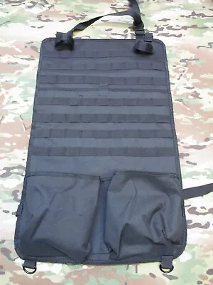 Black Molle/pals Webbing Vehicle Seat Panel Truck Jeep Suv Tactical Organizer • $29.99