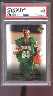 2003-04 Upper Deck Box Set #6 Lebron James ROOKIE RC PSA 9 Graded Card NBA 03-04 • $94.96