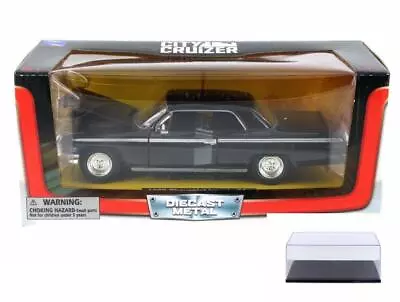 Diecast Car & Display Case 1962 Chevy Impala Ss Black New Ray Ss-71843bk 1/24 • $22.99