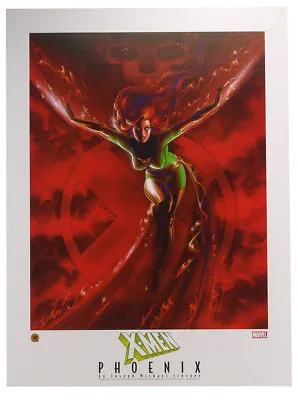 X-Men Dark Phoenix Lithograph By Joseph Michael Linsner Marvel Comics 2003 • $34.95