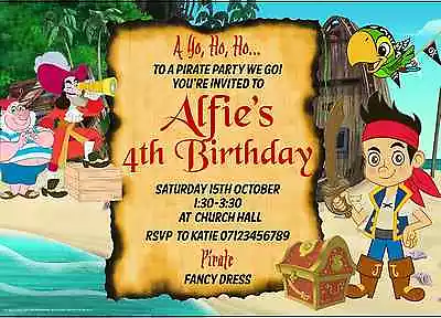 Jake And The Neverland Pirates Party Invitations • £26.45