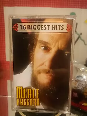 Merle Haggard (1998 Cassette Tape) 16 Biggest Hits ~ Outlaw Country ~ • $7.25