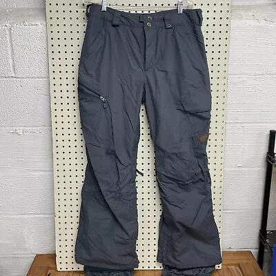 Burton Snowboard Ski Pants Grey Dry Ride Snow Cargo - Men's Medium M  • $39.99