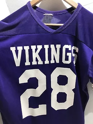 Vintage Rawlings Minnesota Vikings NFL Football Jersey Adult Sz SM #28 Hodge • $21.25