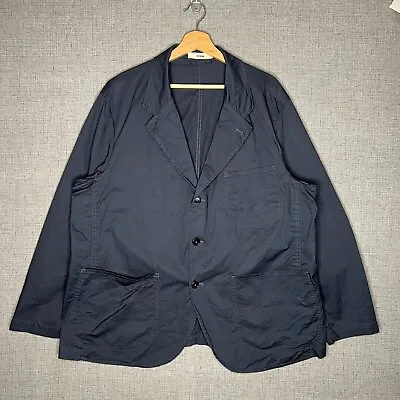 Buck Mason Anchor Carry-On Jacket Men's 2Xl Blue Cotton • $89.99