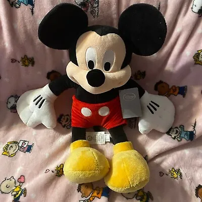 Official Disney Store 18  Mickey Mouse Large Stuffed Plush Red Shorts New NWT • $10.20