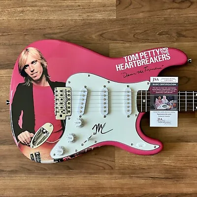 MIKE CAMPBELL  Signed Guitar Custom 1/1 Graphics JSA COA TOM PETTY HEARTBREAKERS • $1249.99