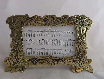 Vintage Arts&Crafts Marshall Fields Bronze Desk Calendar Virginia Creeper • $177.99