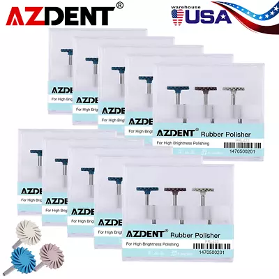 AZDENT Dental Composite Polishing Diamond System RA Disc 14mm Wheel Kit USA • $13.79