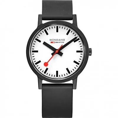 Mondaine Essence 41mm White Dial Quartz Mens Watch MS1.41110.RB • $199