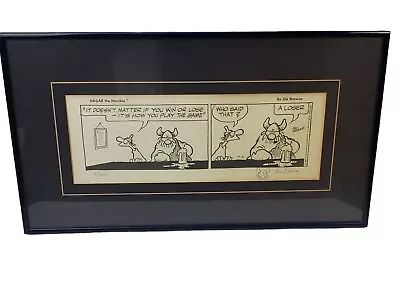 1985 Hagar The Horrible By Dik Browne Framed Numbered & Signed By Chris Browne • $159.99