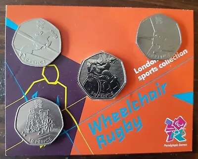 Job Lot Bundle Of 4 Olympic 50p Coins • £5