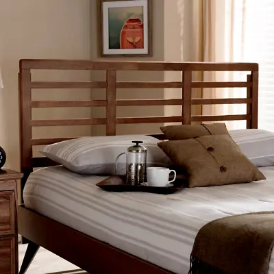 King Size Headboard Only Wooden Open Slat Mid Century Modern Farmhouse Country • $199.95