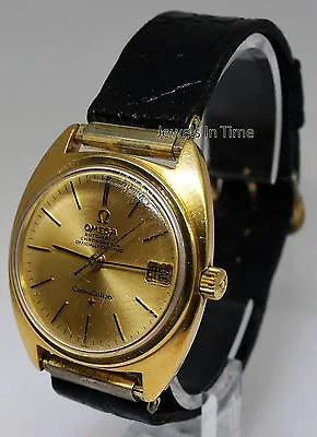 Omega Constellation Vintage Mens 18k Gold Chronometer Automatic Watch • $3295