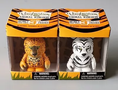 Disney's Vinylmation.  Set Of 2.  Animal Kingdom.  Cheetah & White Tiger. • $10.75