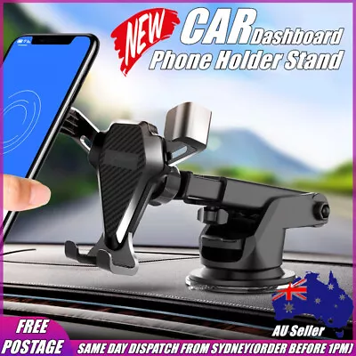 Car Mobile Phone Holder Stand Gravity Dashboard Suction Mount For Universal • $14.95