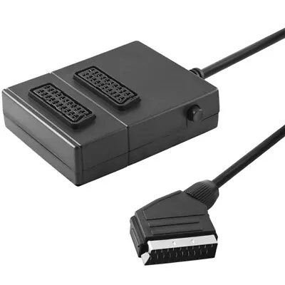 £10.79 • Buy 21pol Scart Distributor Verteilerbox Scart Splitter With Switch And 40cm Cables