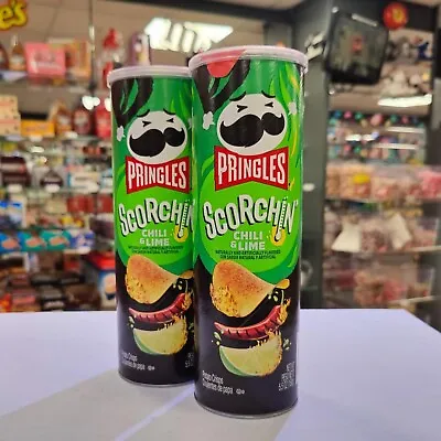 £14.29 • Buy Pringles Scorchin Xtra Hot Chilli & Lime 5.5oz (158g) X 2 Tubs. USA Import