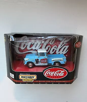 New-matchbox Collectibles Coca Cola Brand 1956 Chevy 3100 Pickup Blue # 96556 • $24