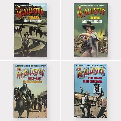 Vintage McAllister 4 Paperback Bundle By Matt Chisholm (Volume 5-8) Hamlyn 1983 • £9.29