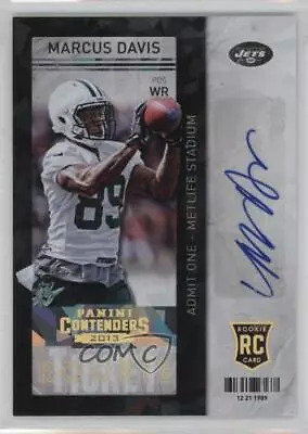 2013 Contenders Short Print Rookies Cracked Ice /21 Marcus Davis Rookie Auto RC • $14.63