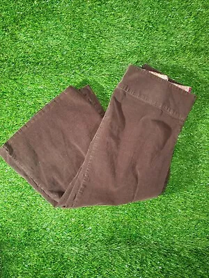 Zinc Women's Capri Side ZipBrown Corduroy Size 5 Vintage • $4.63