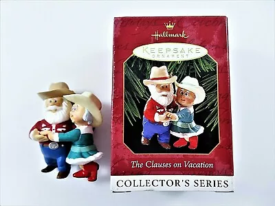 Hallmark Ornament The Clauses On Vacation 3rd In Series Two-Steppin' 1999 IOB • $9.90