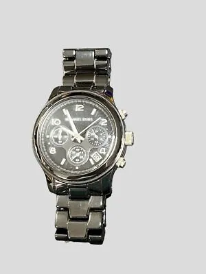 Michael Kors Watch MK5162 Runway Black Ceramic Chronograph Needs Battery 6  • $39.99