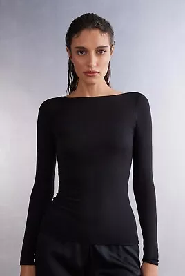 BNWT Intimissimi Modal & Cashmere Mix Ultralight Boat Neck Top. Size M. RRP 42£ • £32.99