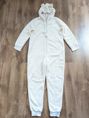 £19 • Buy Nutmeg Cream All In One Piece Loungewear 1onesie Pyjama Bear UK16-18