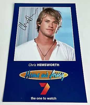 CHRIS HEMSWORTH *Kim Hyde* Signed HOME And AWAY Cast Fan Card NEW • £9.99