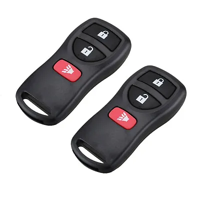 2Pcs For Nissan Armada Altima Quest Titan Xterra 3 Buttons Remote Key Shell Fob • $6.82
