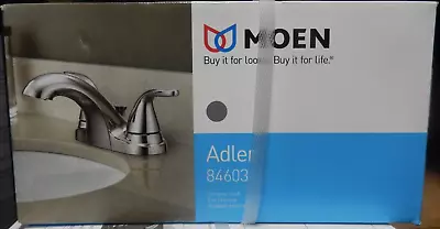 Moen 84603 Adler 1.2 GPM Centerset Double Handle Bathroom Faucet - Chrome NEW • $39