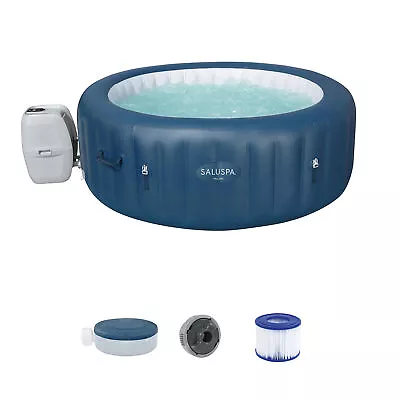 Bestway SaluSpa Milan AirJet Inflatable Hot Tub With EnergySense Cover Blue • $510.56