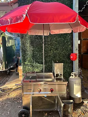 Mobile Hot Dog Cart Trailer Concession Food Vending Stand Kiosk Vendor Hotdog • $2900