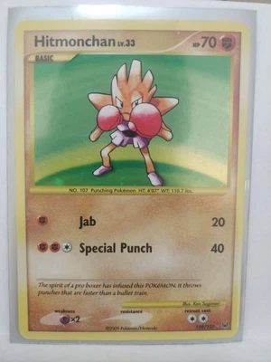 $25 • Buy Pokemon NM Hitmonchan 129 Platinum Rare Secret
