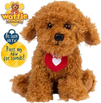 Waffle The Wonder Dog 539 3401 Soft Toy With Sound Brown  • £13.17