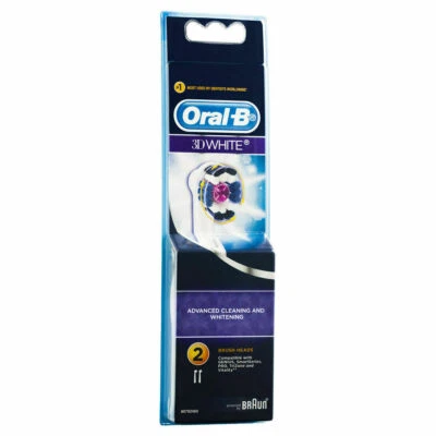 $18.99 • Buy NEW Oral-B 3D White Replacement Electric Toothbrush Head - 2 Pack