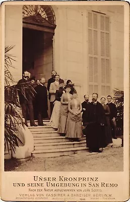 ROYAL Vintage Cabinet Card - Frederick III German Emperor W/Family VICTORIA+ • $0.99