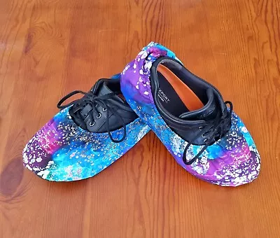 Handmade Bowling Shoe Covers - Abstract Blue/Purple (Extra Large) • $30