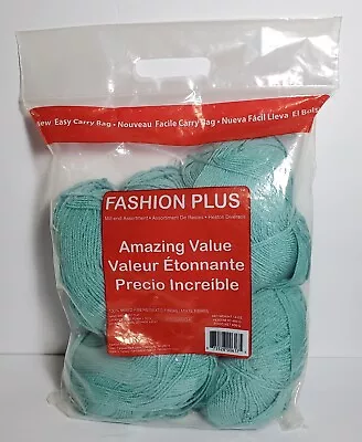 NEW Mint Green Yarn 14 Oz. Bag Fashion Plus Mill-End Yarn Soft Sealed Fast Ship • $12.99