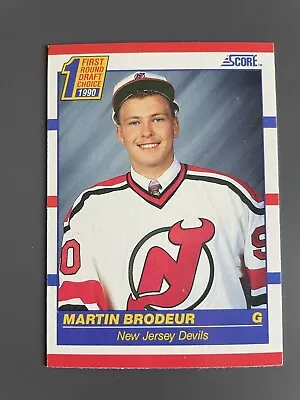 1990 Score Hockey Martin Brodeur #439 1st Round Draft New Jersey Devils RC • $2.50