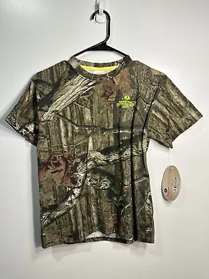 Mossy Oak Boys Short Sleeve Camo Shirt Size Medium • $15.99