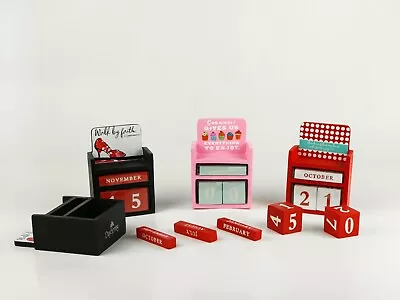 £7.99 • Buy 2PK  Wooden Block Perpetual  Calendar Desktop  , Free Gift Offered Per Order
