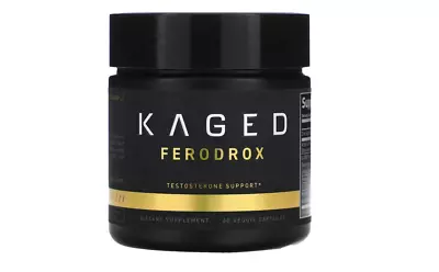Kaged  Muscle Ferodrox Testosterne Support 60 Veggie Capsules Exp. 01/2025+ • $38