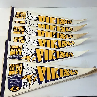 1981 Minnesota Vikings Pennant Flag Vintage NFL Collectible Football Stadium New • $18.88