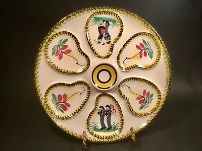 French Faience Quimper Region Oyster Plate • $249